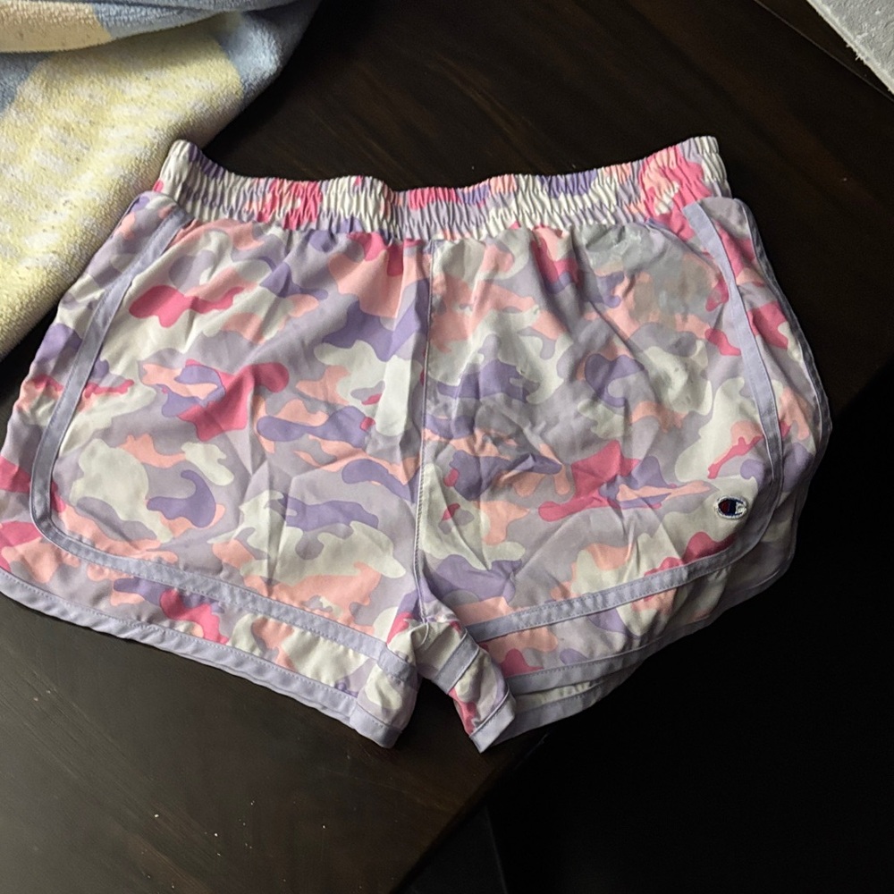 Champion Kids Camo Shorts - Pink and Purple